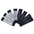 Black OEM main size labels for clothing