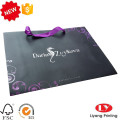 Black Custom Paper Shopping Bag with Handle