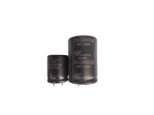 Universal low-voltage horn type electrolytic capacitor