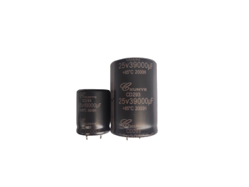 Universal low-voltage horn type electrolytic capacitor