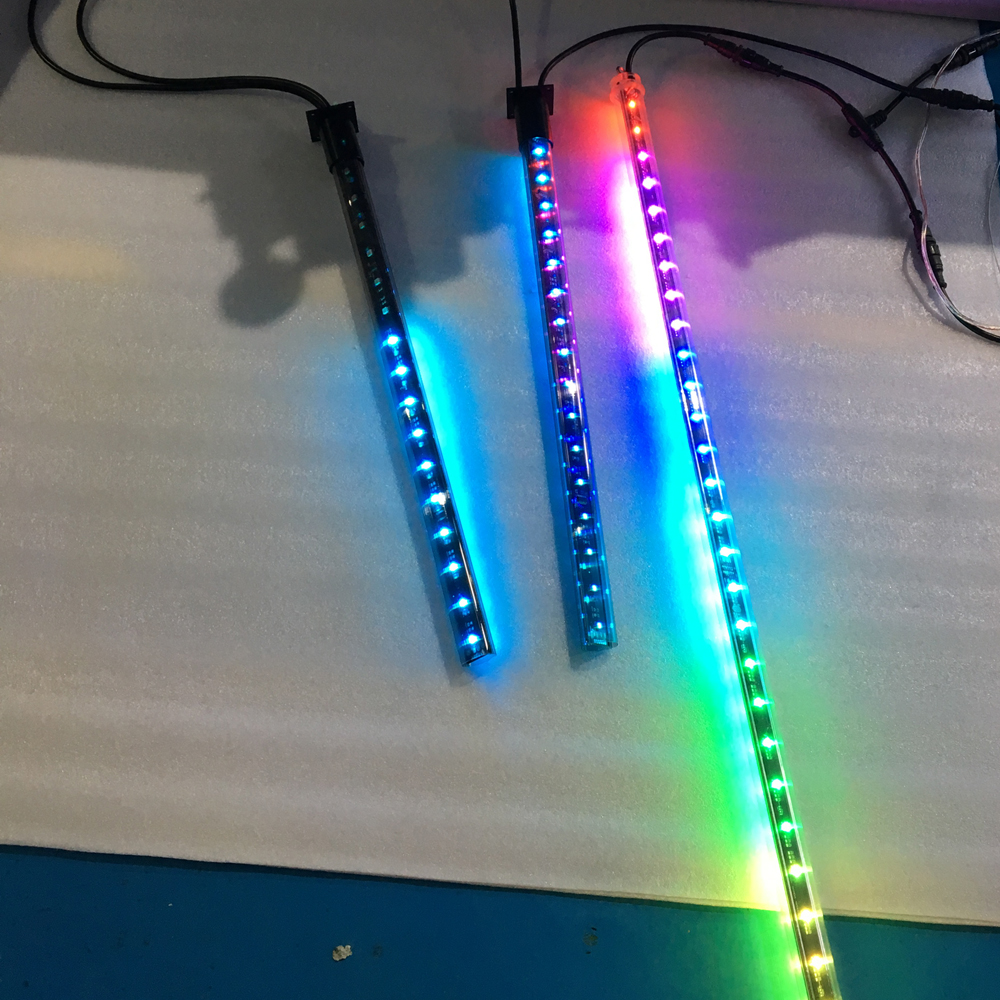 24Segments RGB Full Color DMX512 3D TUBE Light