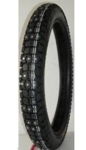 Knobbyt and Studded Motorycle Snow Tires
