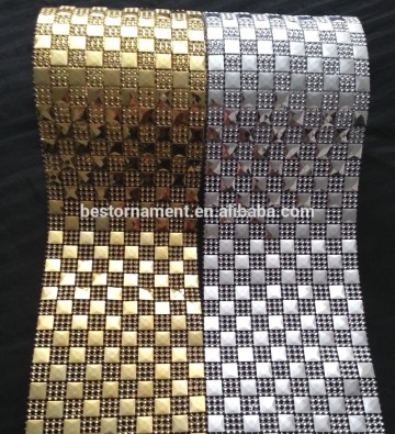 Diamond Stud Mesh Wrap Roll Rhinestone Crystal Ribbon