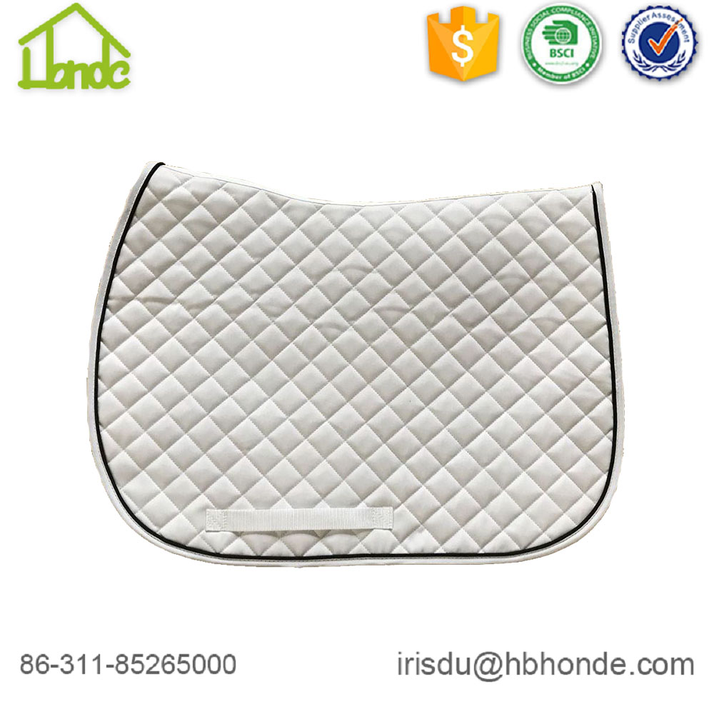 Equine Oblique White Saddle Pads