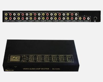 AV SIGNAL SELECTOR WITH 1 INPUTS 12 OUTPUTS