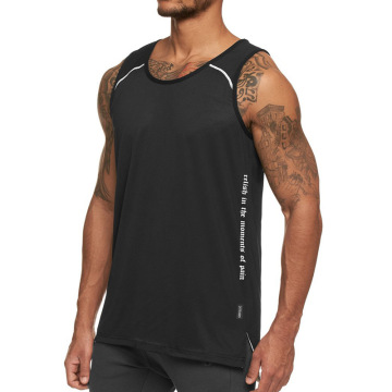 Προσαρμοσμένο λογότυπο Sports Stringer Men Tops Tops