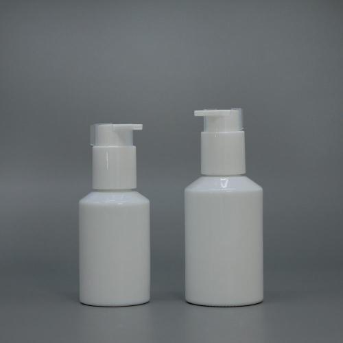 Opal Glass Bottles with Lotion Pumps