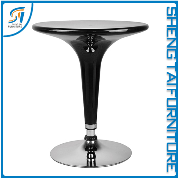 Concise metal base bar table gloss table