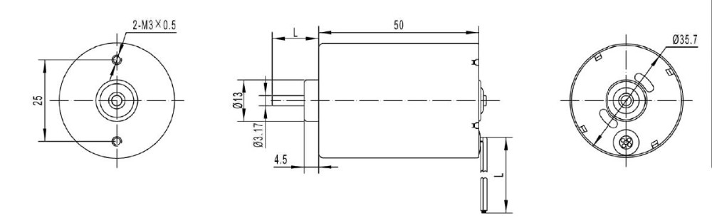 TEC3650 high speed 24v dc brushless motor