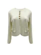Ladies' beige knitted jacket
