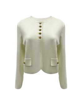 Ladies' beige knitted jacket