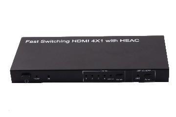 Fast Switching HDMI 4X1 with HEAC HDMI Switchers