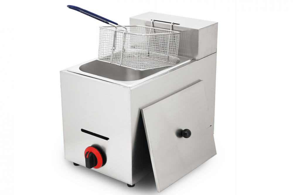 Fryer Deep Gas Gas Restoran dengan 6L