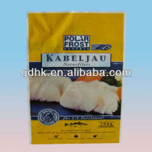 3 side sealing milky PE heat seal frozen food bag