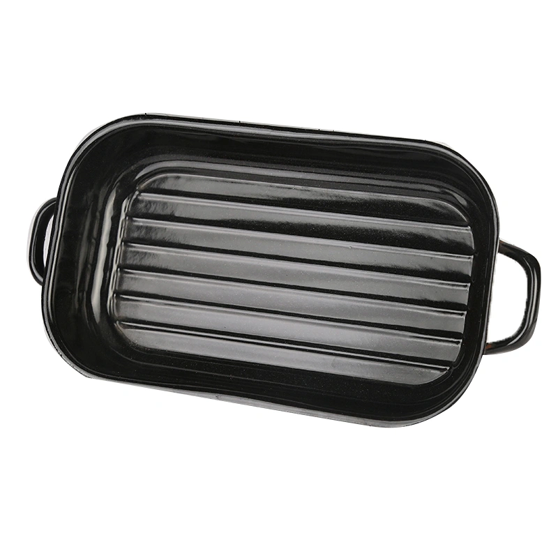 Rectangle Bakeware Comal Baking Ware BBQ Grill Cake Pan Enamel Ware