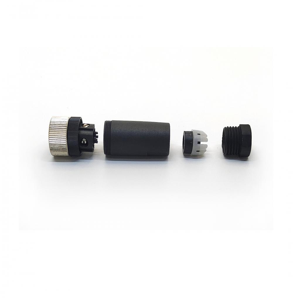 M12 round plug connector