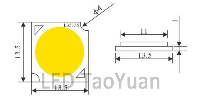 9W High Power LED COB Module Chip on Board