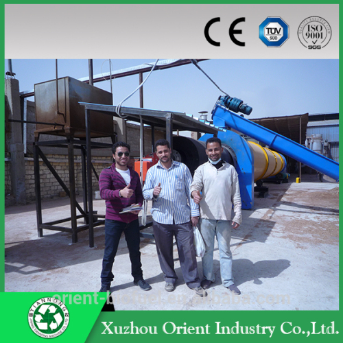 CE Wood sawdust rotary drum dryer for drying the wood pellet