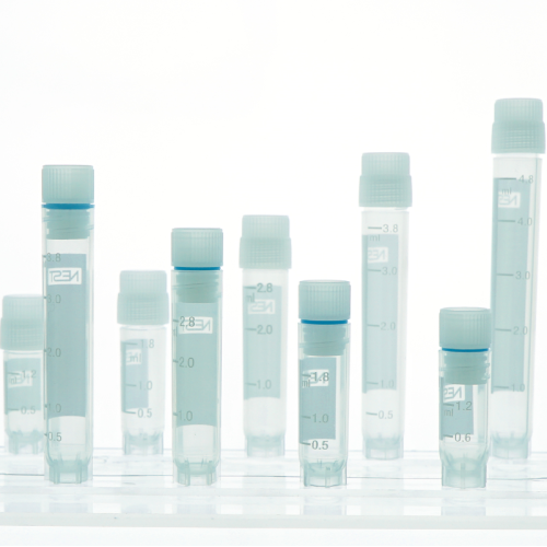 Cryogene flesjes van 1,2 ml met interne schroefdraad