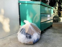 Clear Plastic Trash Compactor Bags