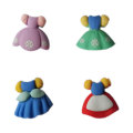 Resin Princess Dresses Charms Kawaii Girls Shirt Flat Back Cabochon Handmade Hair Accessories Jewelry Making