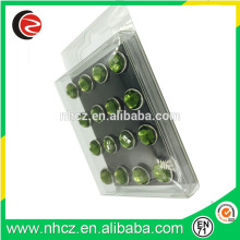 Green Acrylic Push Pin Set