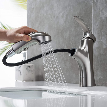 Kitchen Basin Tap Stainless Steel Bathroom Faucet Sprayer