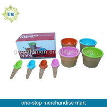 plastic ice cream cup