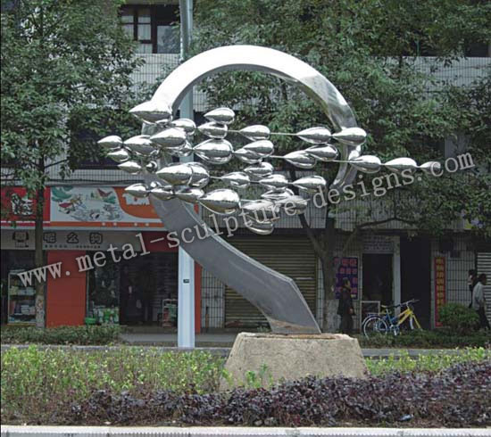 Stainless Steel Headspring Sculpture