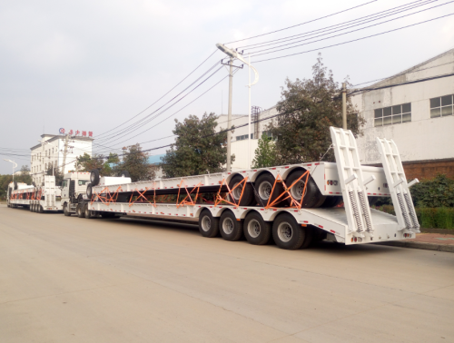 3 trục 60 tấn giường thấp bán trailer