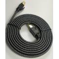 Cable Ethernet plano Cat8 Nylon trenzado de alta velocidad