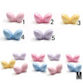 Kawaii resina Bowknot cuentas cabujón lindo pajarita Diy arte decoración joyería adorno tienda de accesorios