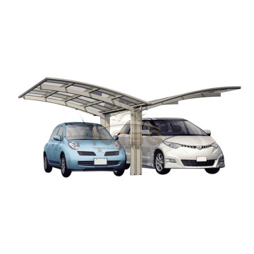 Lean Frame Fiberglass Roof Metal Enclosed Carport Kit