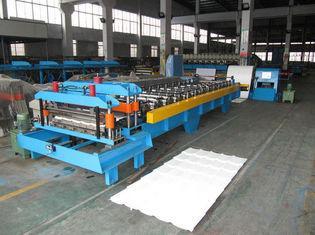 Roofing Panel / Glazed Tile Roll Forming Machine With 12 Ro