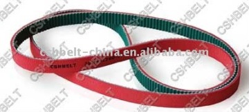 Customer Designed Red Rubber Coated Timing Belts (Section 225L)