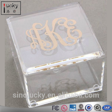 Clear Acrylic Cube Display Case Jewelry diaplay case