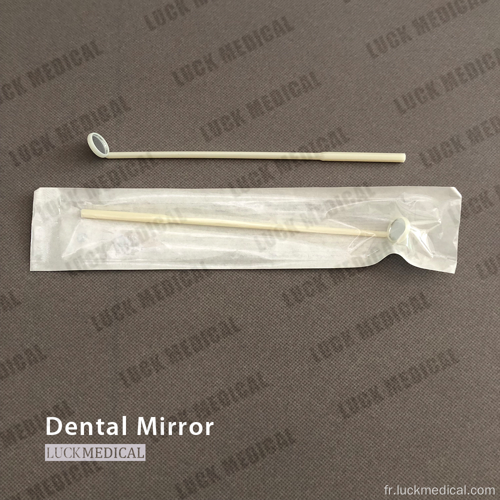 Utilisation endodontique miroir oral jetable