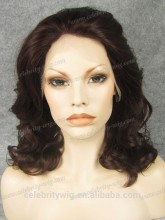 Reddish color medium length lace front hair synthetic lace wig