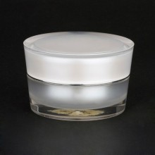 Colorful cosmetic cream jar