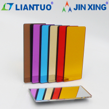 Flat Golden PMMA Acrylic Engraved Wall Mirror Sheets