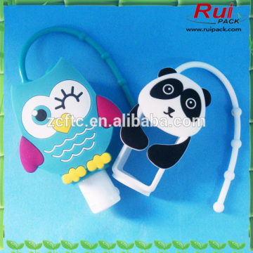 30ml,50ml lovely silicone holder, panda silicone holder, cute hand sanitizer bottle