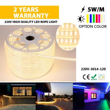 slim size LED rope light for outsidw