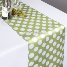 satin polka dot table runner