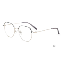 Vintage Retro Metal Round Eyeglasses: Glass Frame Optical Frames