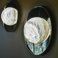 Factory Price Alabaster MISO Wall Sconce Brass Lamps