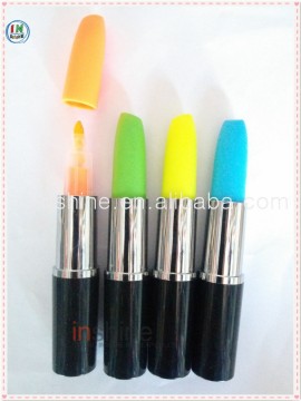 Promotional lipstick highlighter pen , promotional gift mini highlighter pen