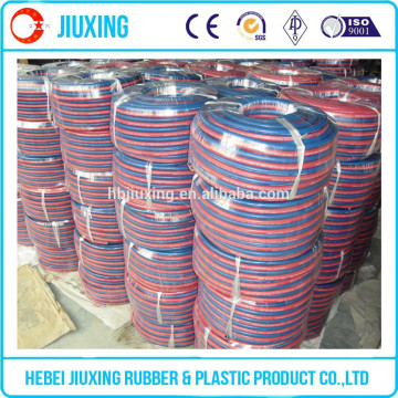 blue red rubber twin welding hose oxygen hose gas cutting hose