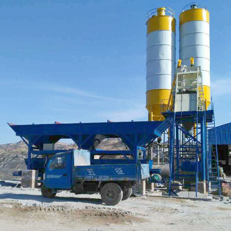 Ready Mixed Bucket Type HZS35 Concrete Plant Machine