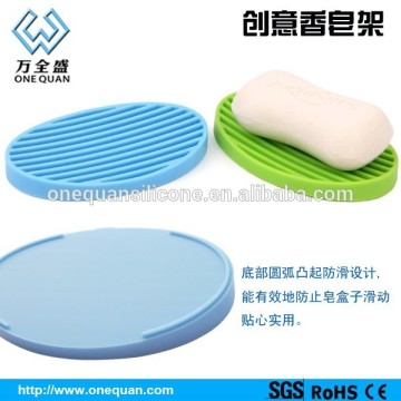 2015 new products creative silicon rubber soap holder for hotel