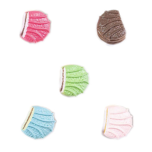 Realistische Half Ronde Macaron Cookie Cabochons Zoete Klassieke Macaron Plaksteen Versieringen Voor Scrapbooking Haar Boog Center DIY